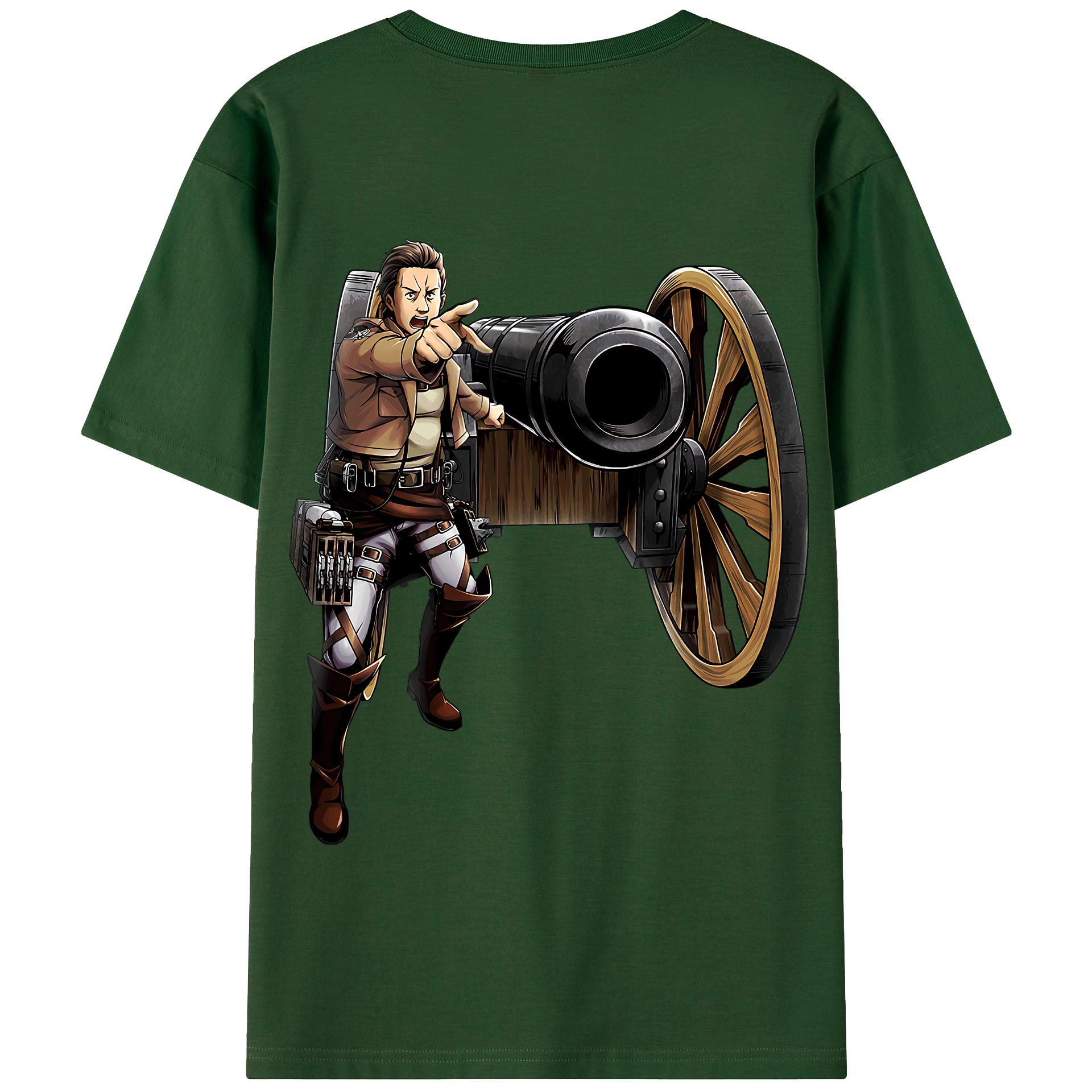 （画像用） 進撃の巨人 Attack on Titan 綿100％半袖Tシャツ（背面プリント）